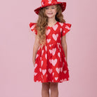 oobi astra dress in big heart print 