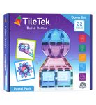 TileTek Magnetic Tiles Pastel Dome Set (22pc)