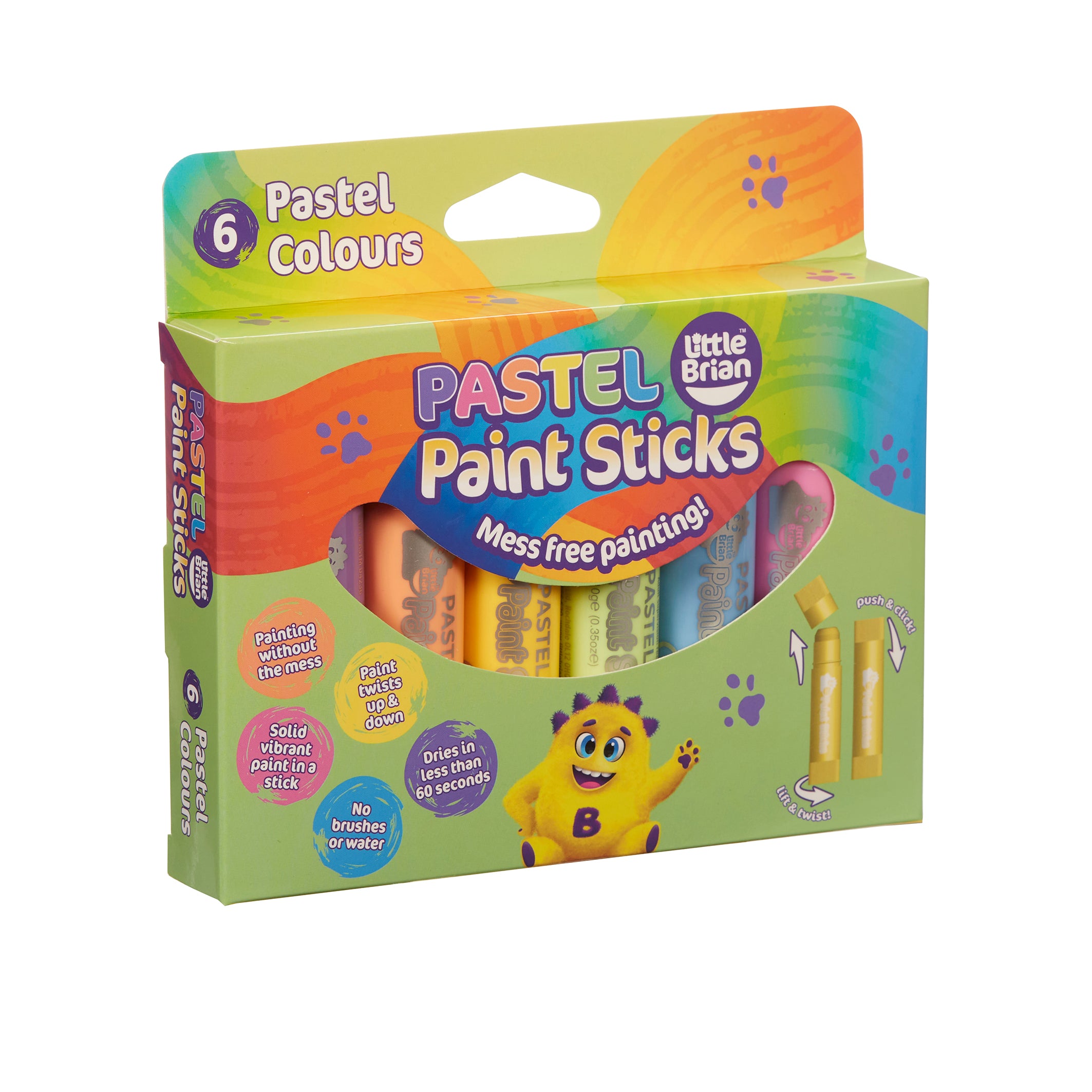Little Brian Paint Sticks (Pastel Set of 6)