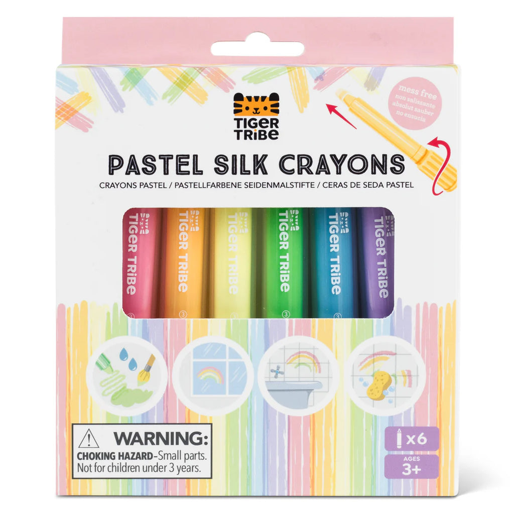 Tiger Tribe Pastel Silk Crayons (6pc)