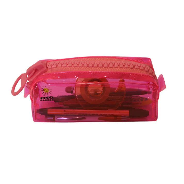 Sunny Markers Easy Open Pencil Case (Pink)