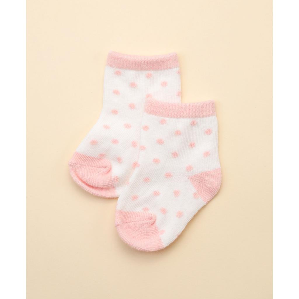 Lummi in Colour Baby Socks (Pink Dots)