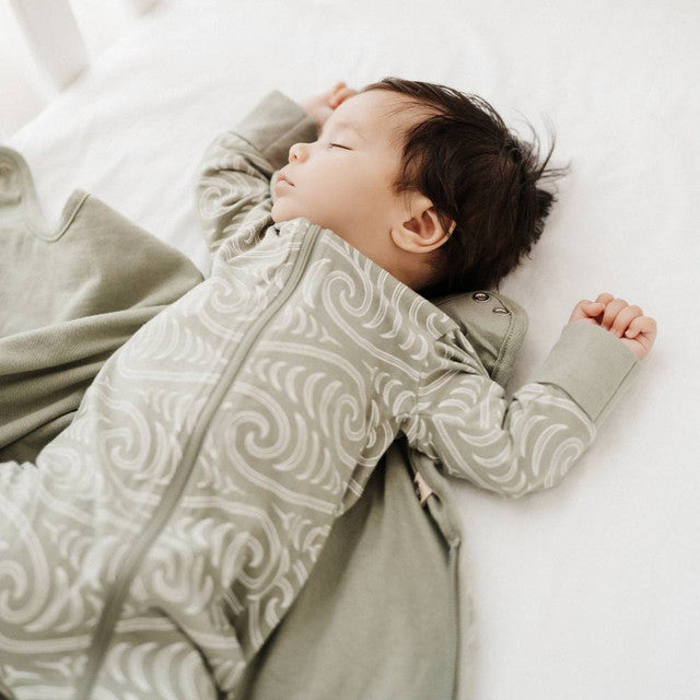 Woolbabe x Bo & Ko Pyjama Suit (Flax Ngaru)