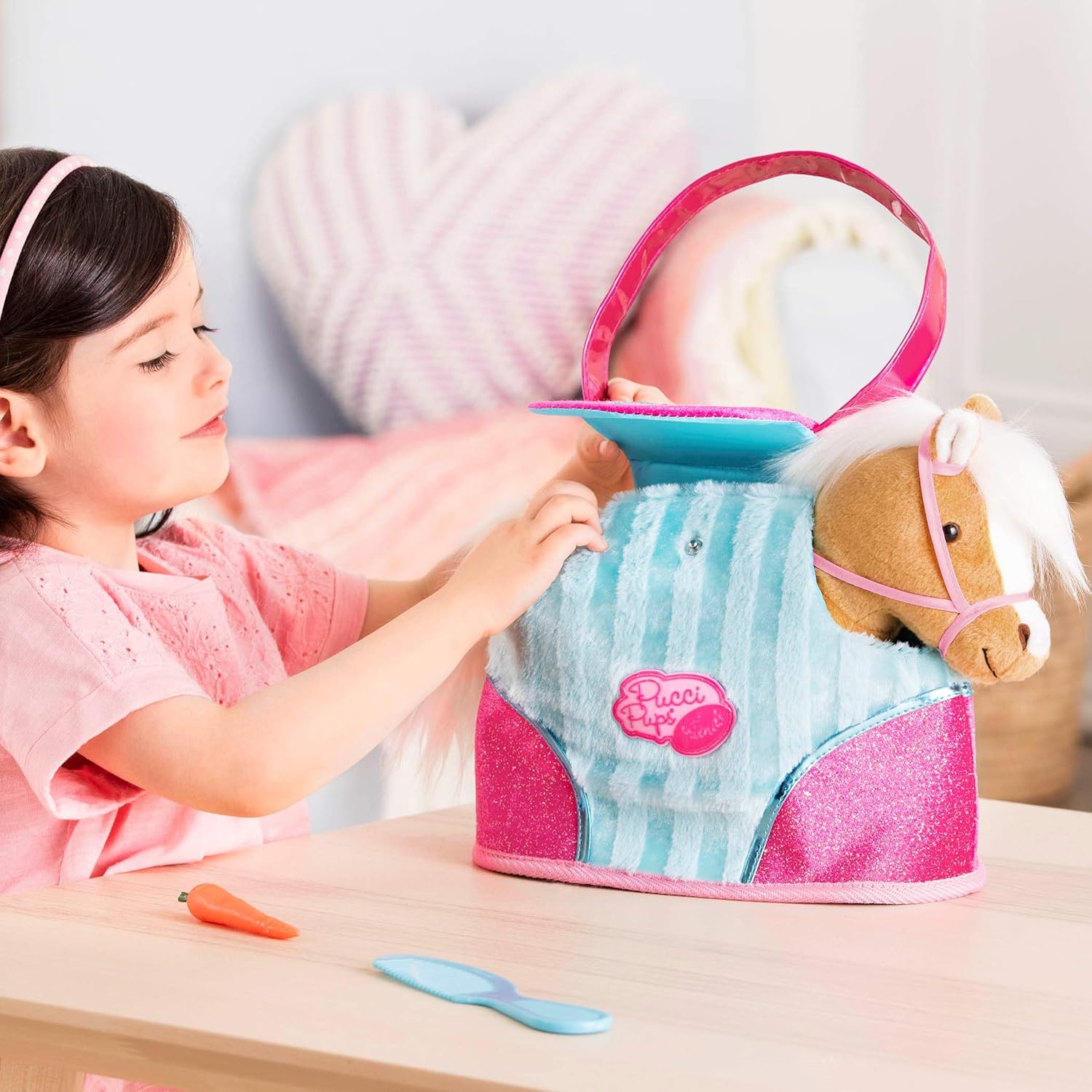 Pucci Pup Heart & Stripes Pony in a Bag