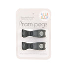 All 4 Ella Pram Pegs (Charcoal)