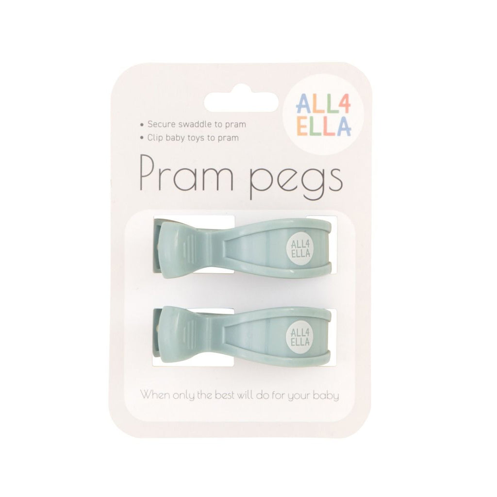 All 4 Ella Pram Pegs (Steel Blue)