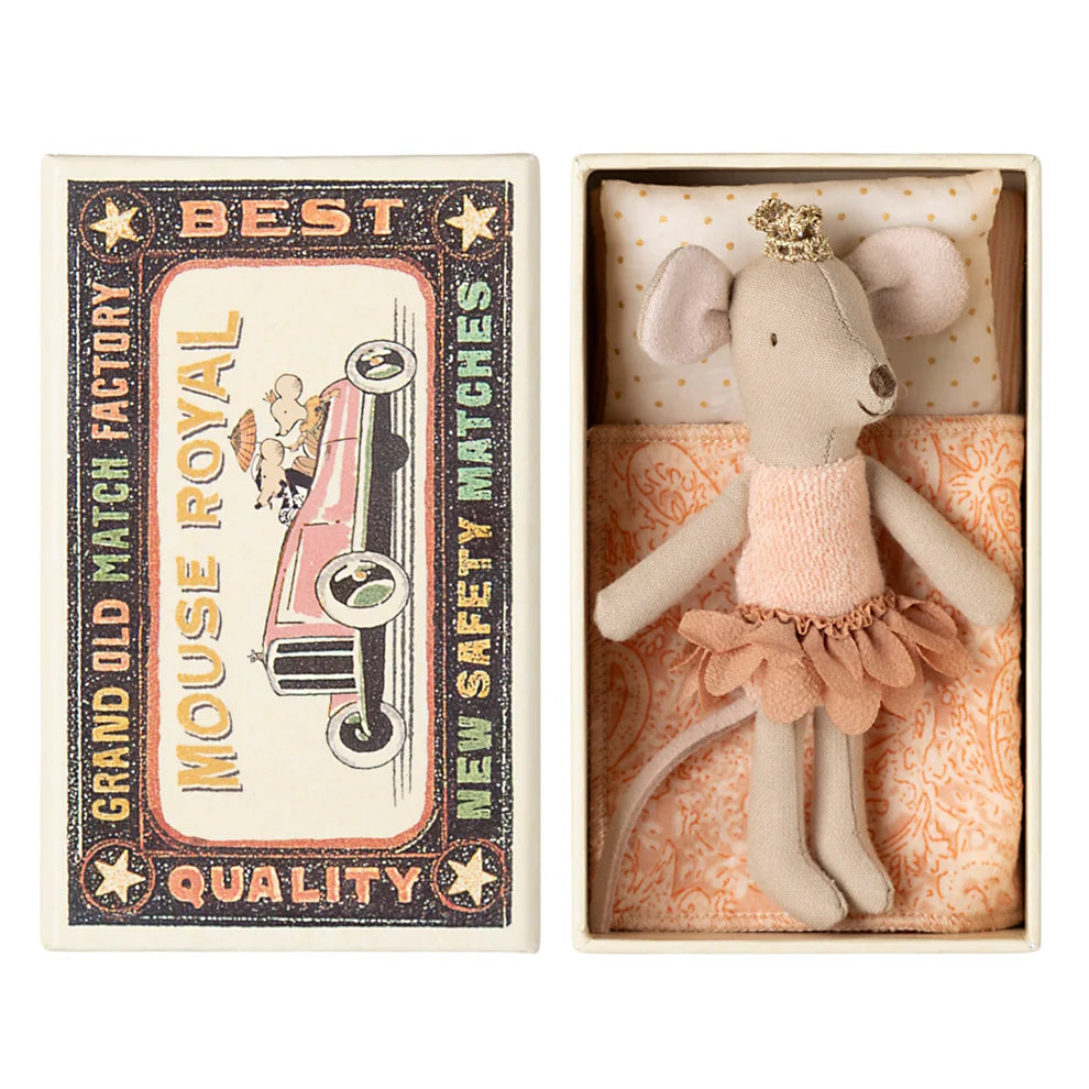 Maileg Little Sister Princess Mouse in Matchbox (2025)
