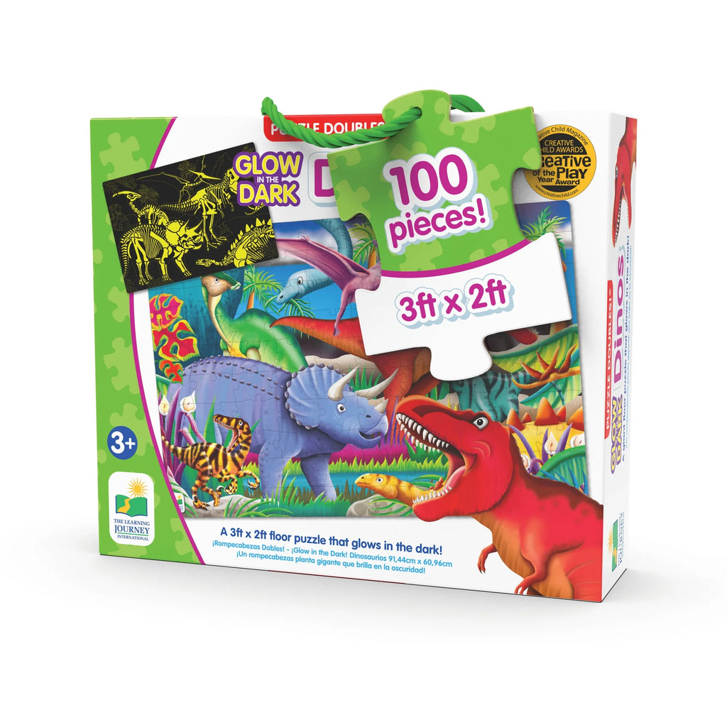 The Learning Journey Puzzle Double (Glow In The Dark Dino)