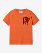 Minti Rad Croc Tee (Orange Marle)