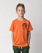 Minti Rad Croc Tee (Orange Marle)