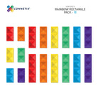 Connetix Tiles 18 Piece Rectangle Pack (Rainbow)