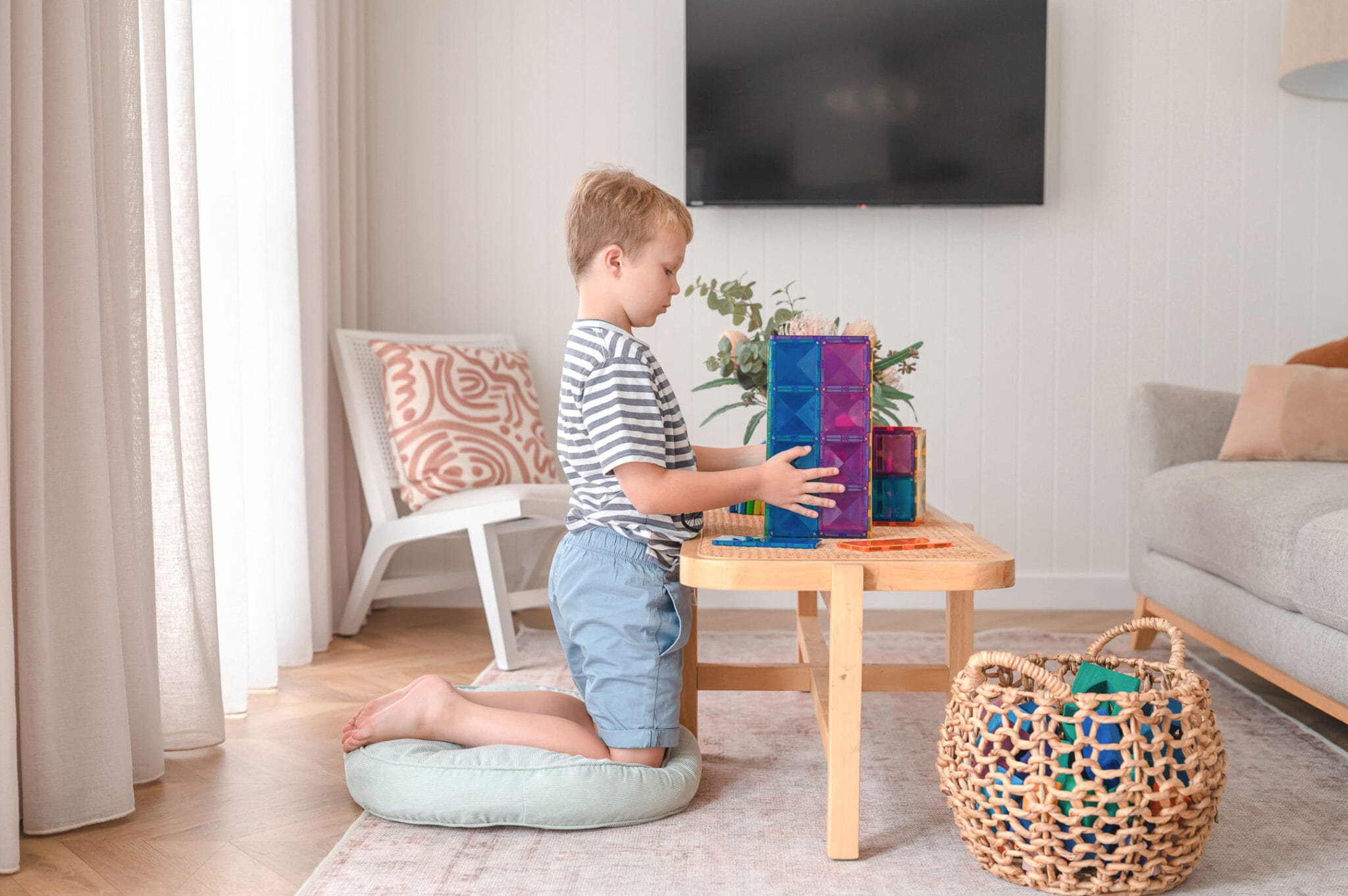 Connetix Tiles 18 Piece Rectangle Pack (Rainbow)