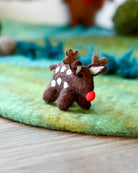 Tara Treasures Felt Small Red-Nosed Reindeer Toy