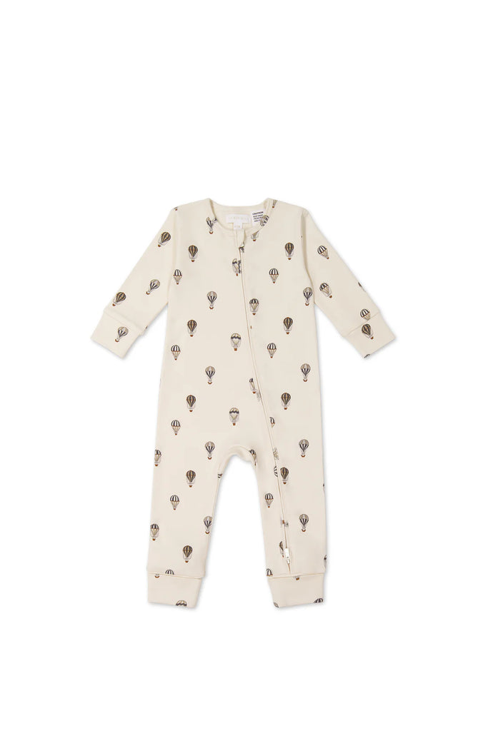 Jamie Kay Organic Cotton Reese Zip Onepiece (Montgolfiere Cloud)