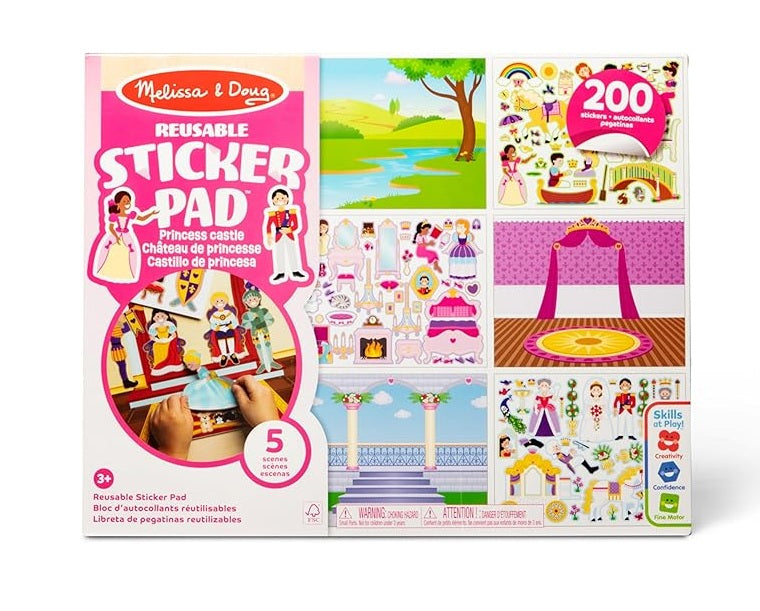 Melissa & Doug Reusable Sticker Pad (Princess Castle)