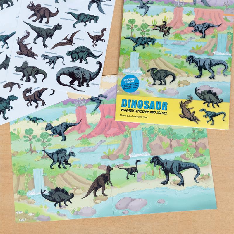Rex London Reusable Stickers & Scenes (Prehistoric Land)