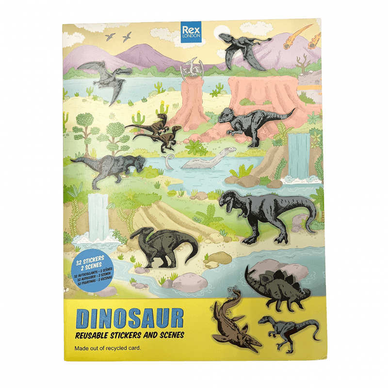 Rex London Reusable Stickers & Scenes (Prehistoric Land)
