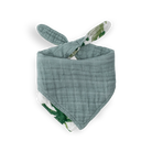 Little Unicorn Cotton Muslin Reversible Bandana Bib (Tropical Leaf)