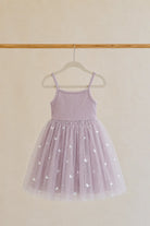 Confetti Kidz Ribbed Tulle Dress (Mauve Butterflies)