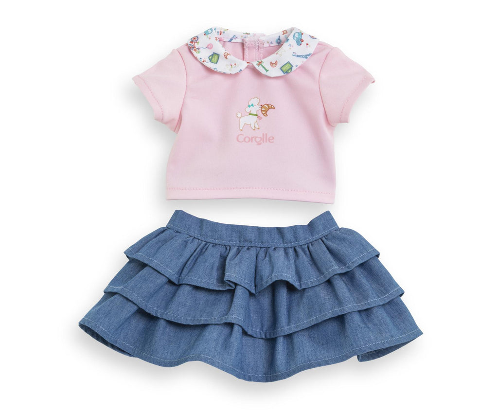 Corolle Ruffle Skirt & T-Shirt Clothes Set (30cm Doll)