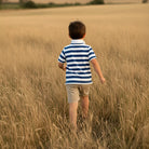 Love Henry Boys Rugby Polo Shirt (Blue Stripe)