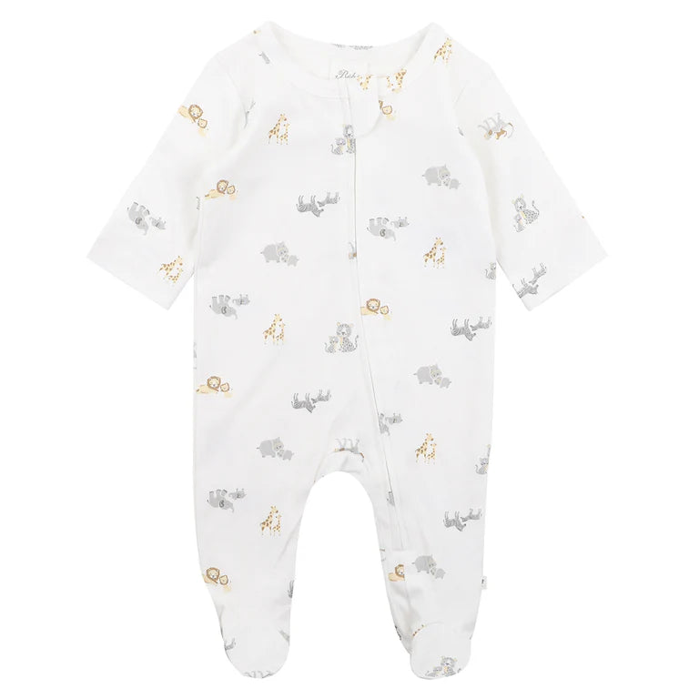 Bebe Safari Organic LS Zipsuit