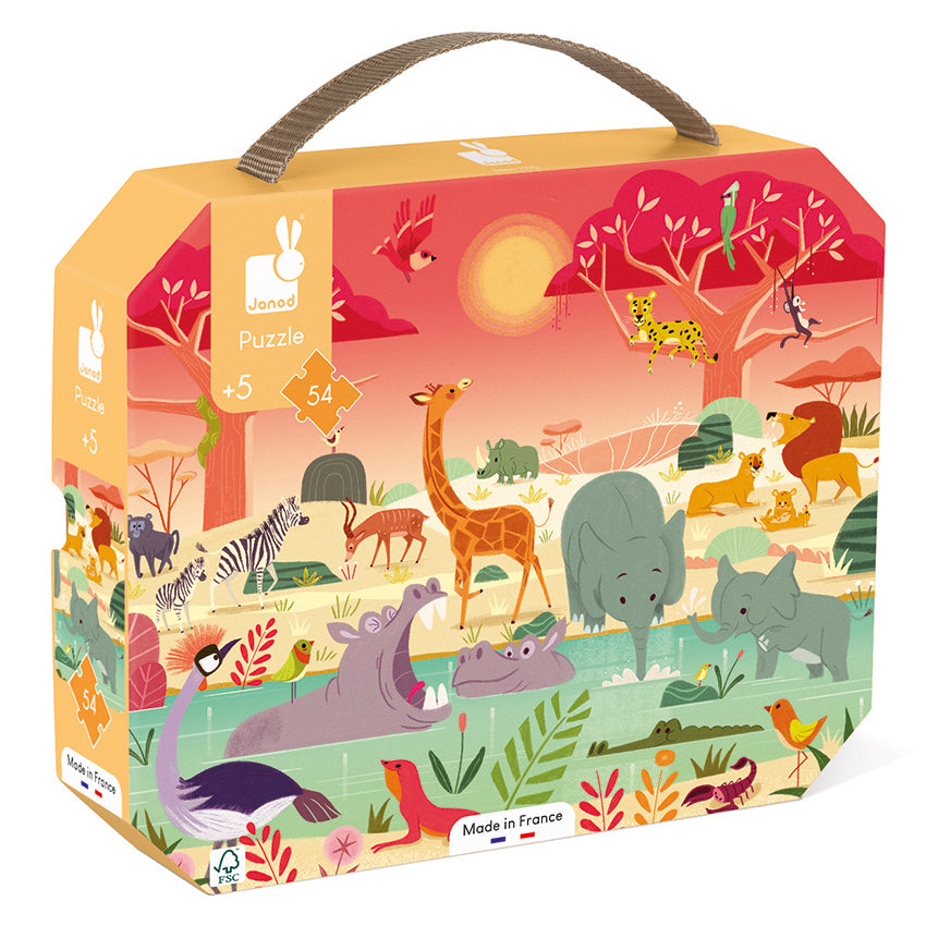 Janod Safari Animal Puzzle (54 Piece)