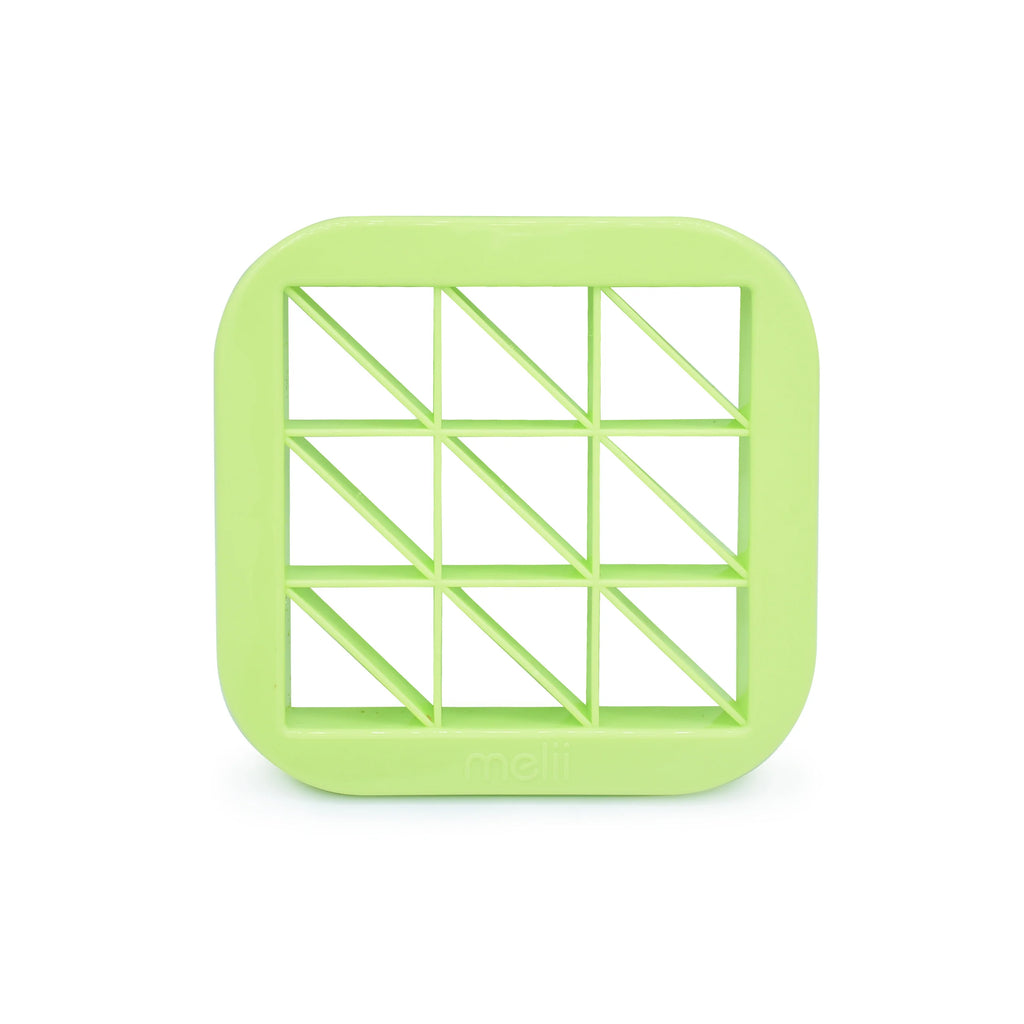 Melii Bite Sized Sandwich Cutter - Squares & Triangles (Blue/Lime)