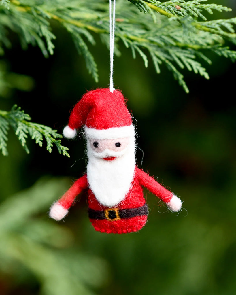Tara Treasures Felt Christmas Santa Claus Ornament