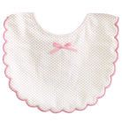 Alimrose Baby Scallop Bib (Pink Spot)
