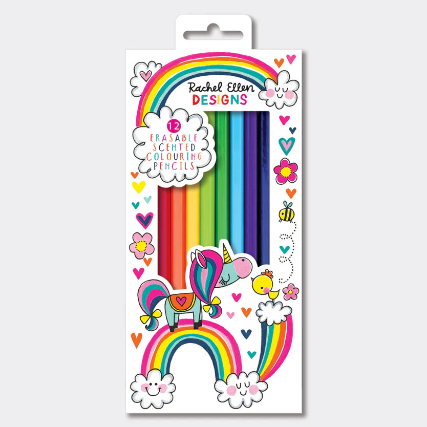 Rachel Ellen Scented Colouring Pencils 12pk (Unicorn)