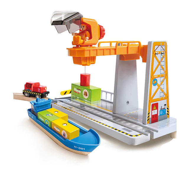 Hape Sea & Rail Cargo Transportation Set