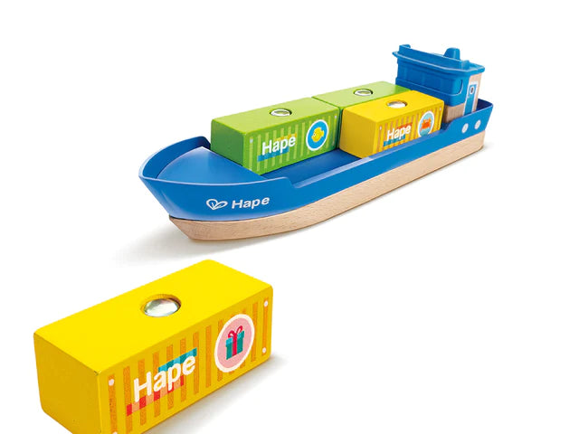 Hape Sea & Rail Cargo Transportation Set