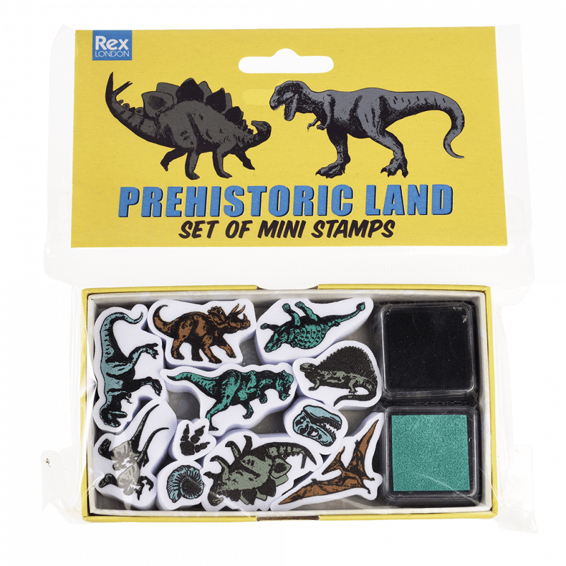 Rex London Set of Mini Stamps (Prehistoric Land)