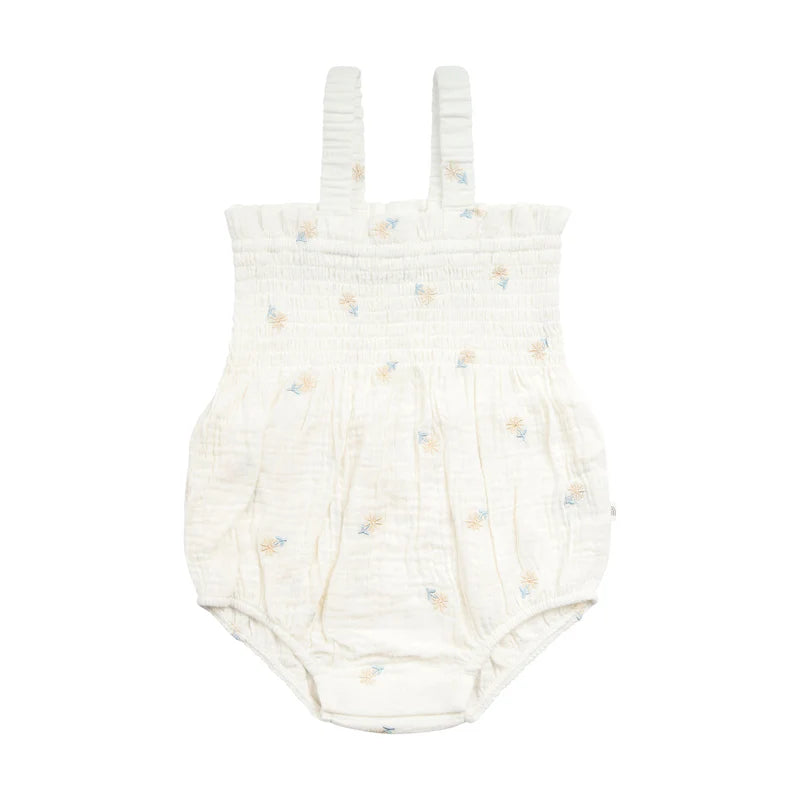 KYND Baby Shirred Romper (Little Petal)