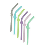 Melii Silicone Animal Straws With Cleaning Brush