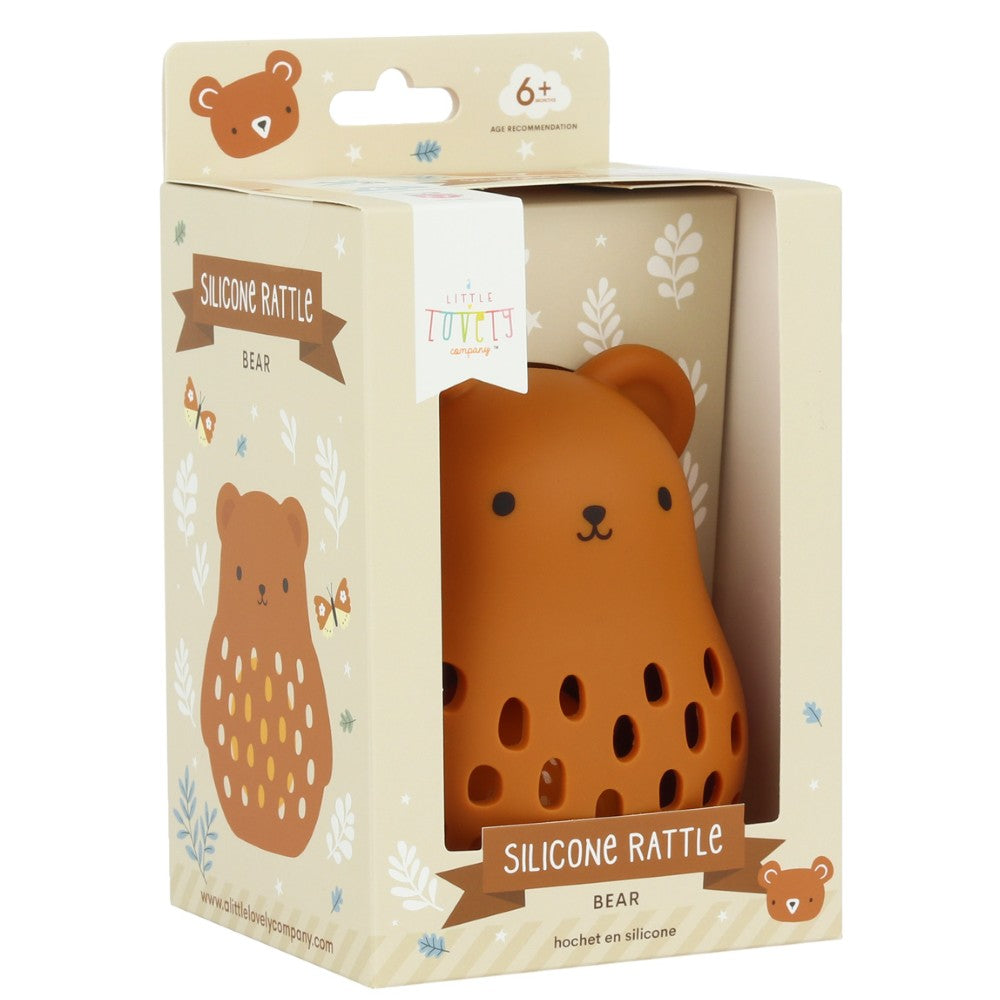 A Little Lovely Company Silicone Rattle (Bear)