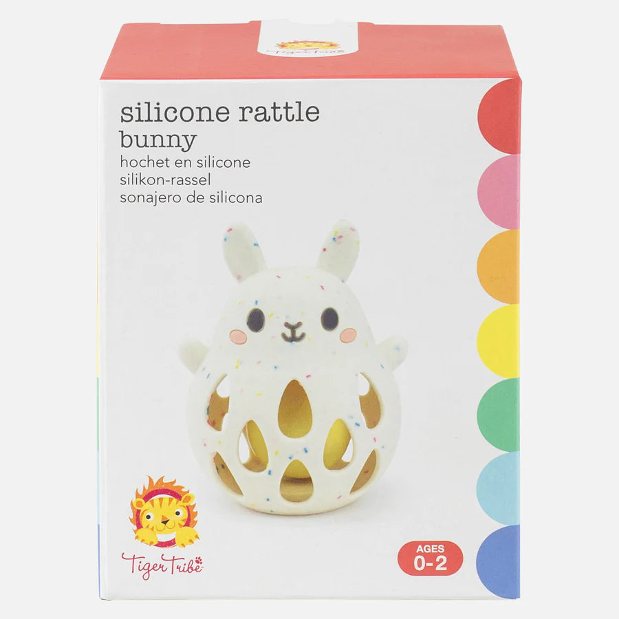 Tiger Tribe Silicone Bunny Rattle