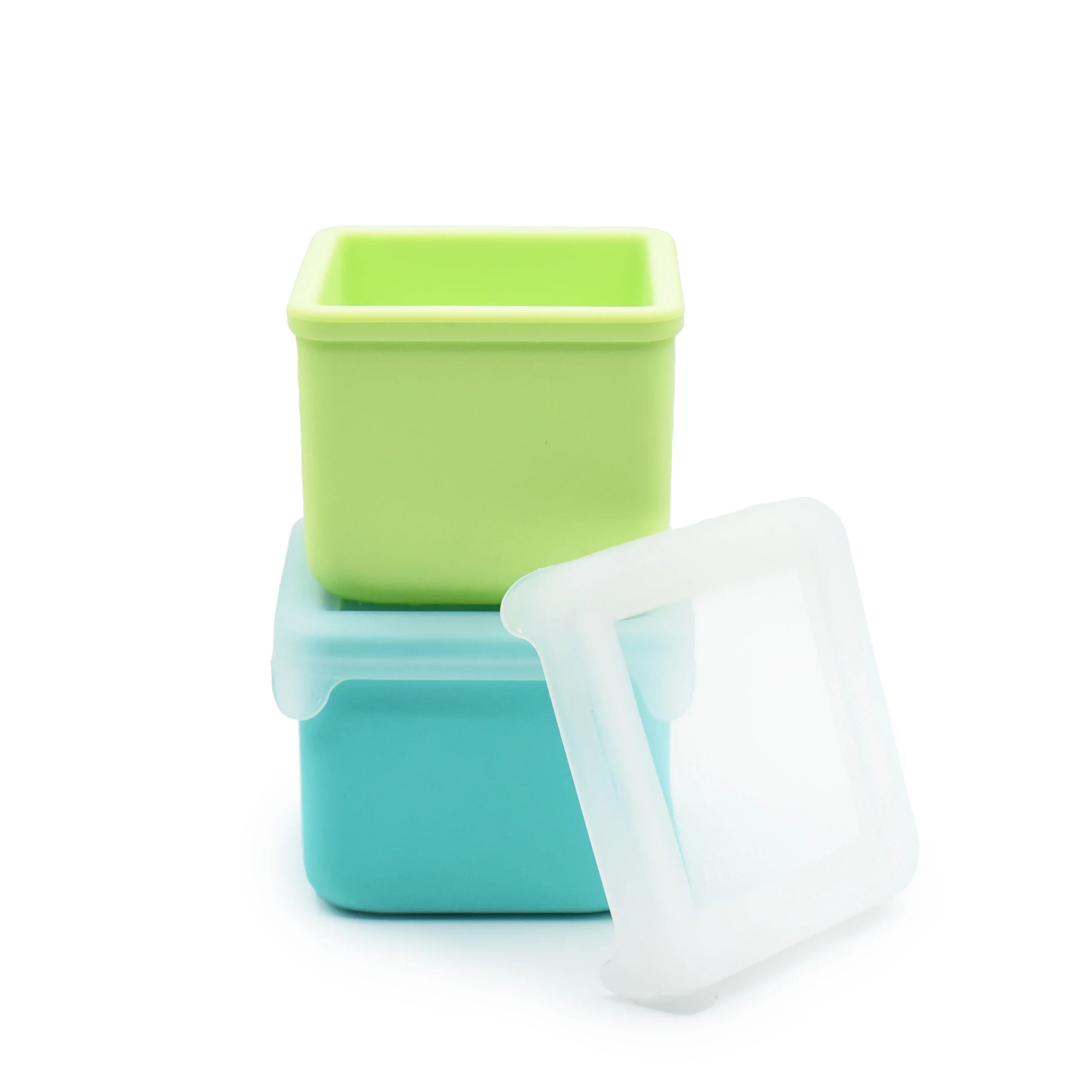 Melii Silicone Snack Container 2pk (Blue + Mint)