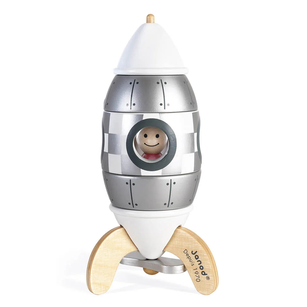 Janod Silver Magnetic Rocket Kit