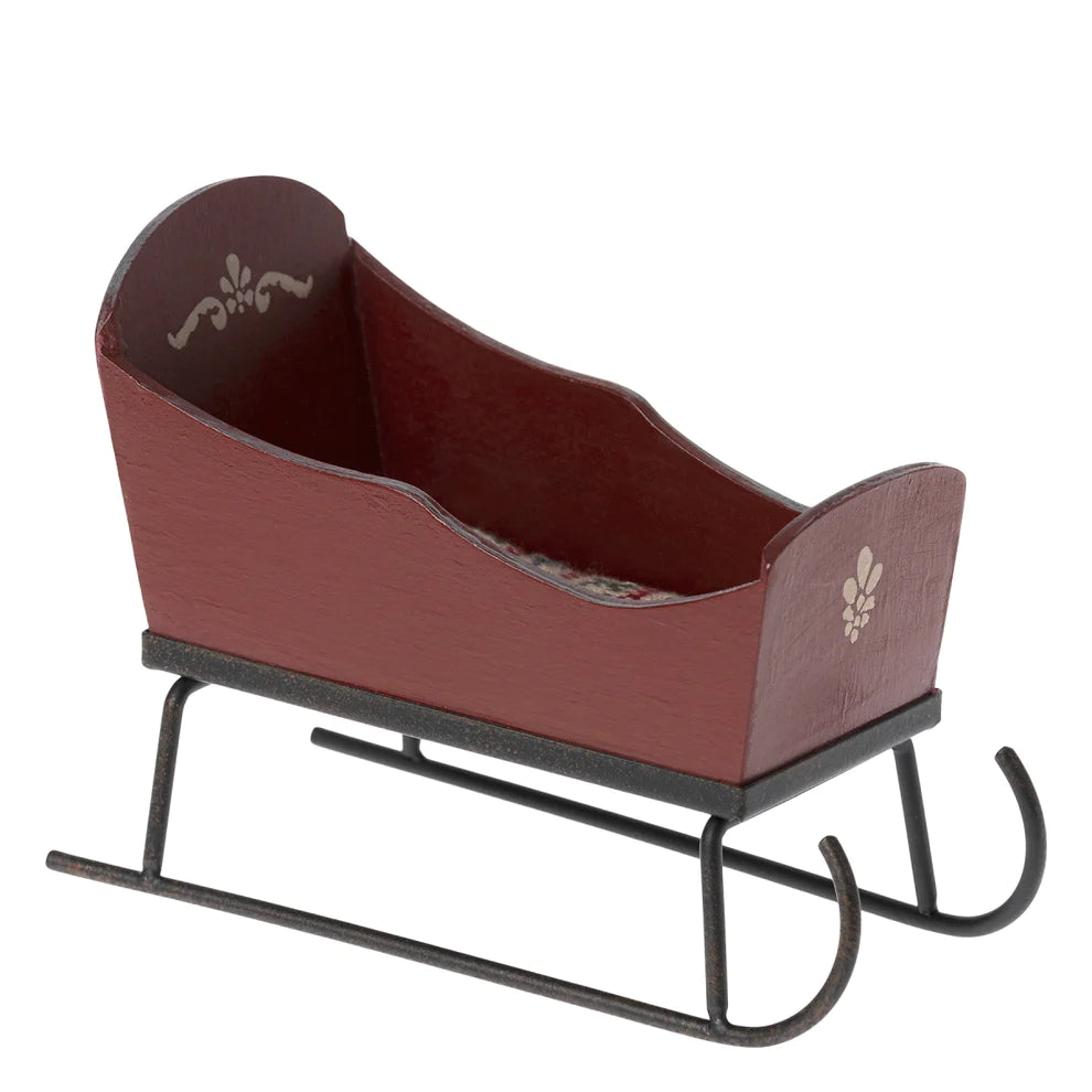 Maileg Sleigh for Mouse (Red)