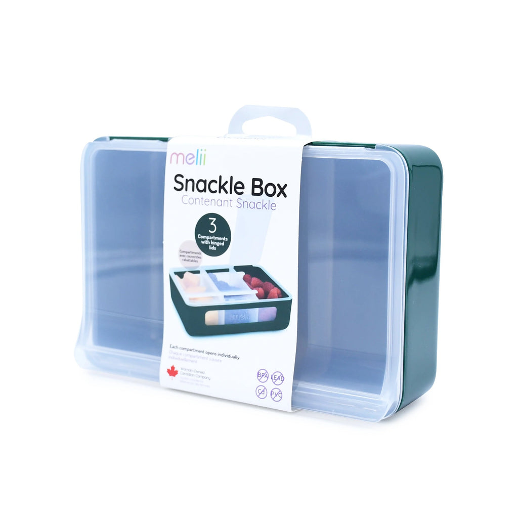 Melii 3 Compartment Snackle Box (Hunter Green)