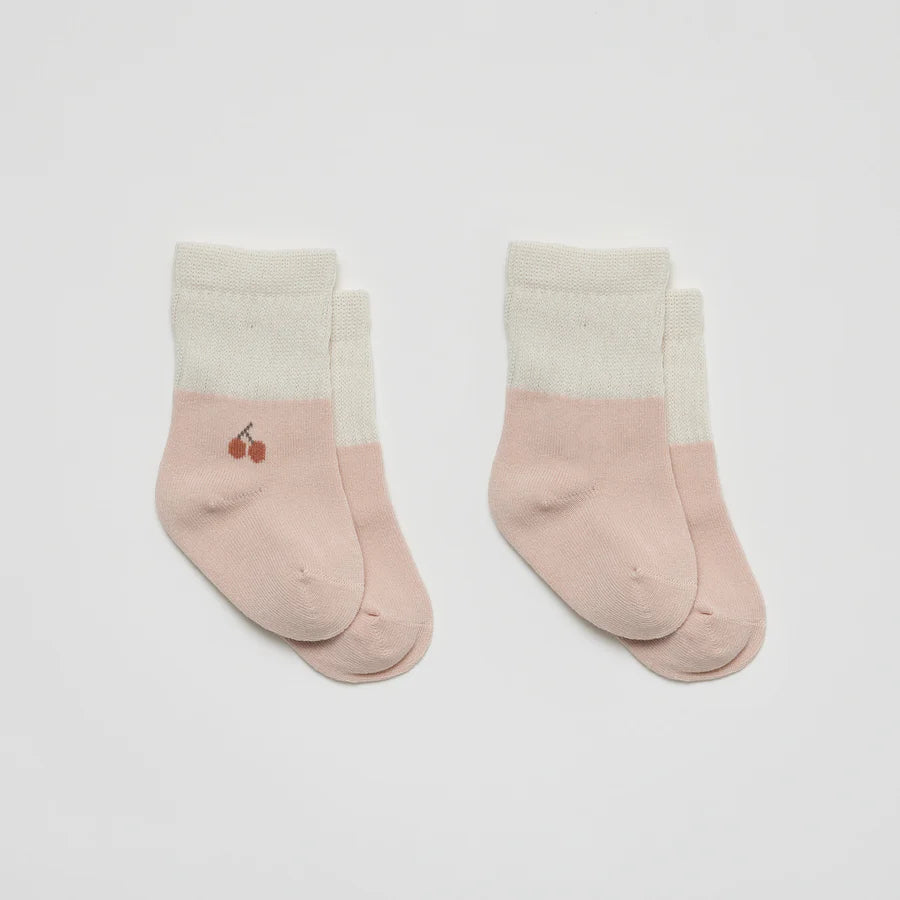 OTD Socks Set of 2 (Cherry)