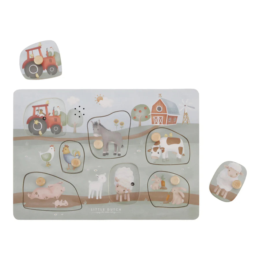 Little Dutch Wooden Sound Puzzle (Little Farm)