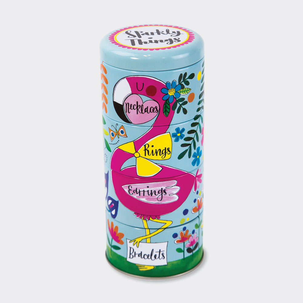 Sparkly Things Stackable Tin (Flamingo)