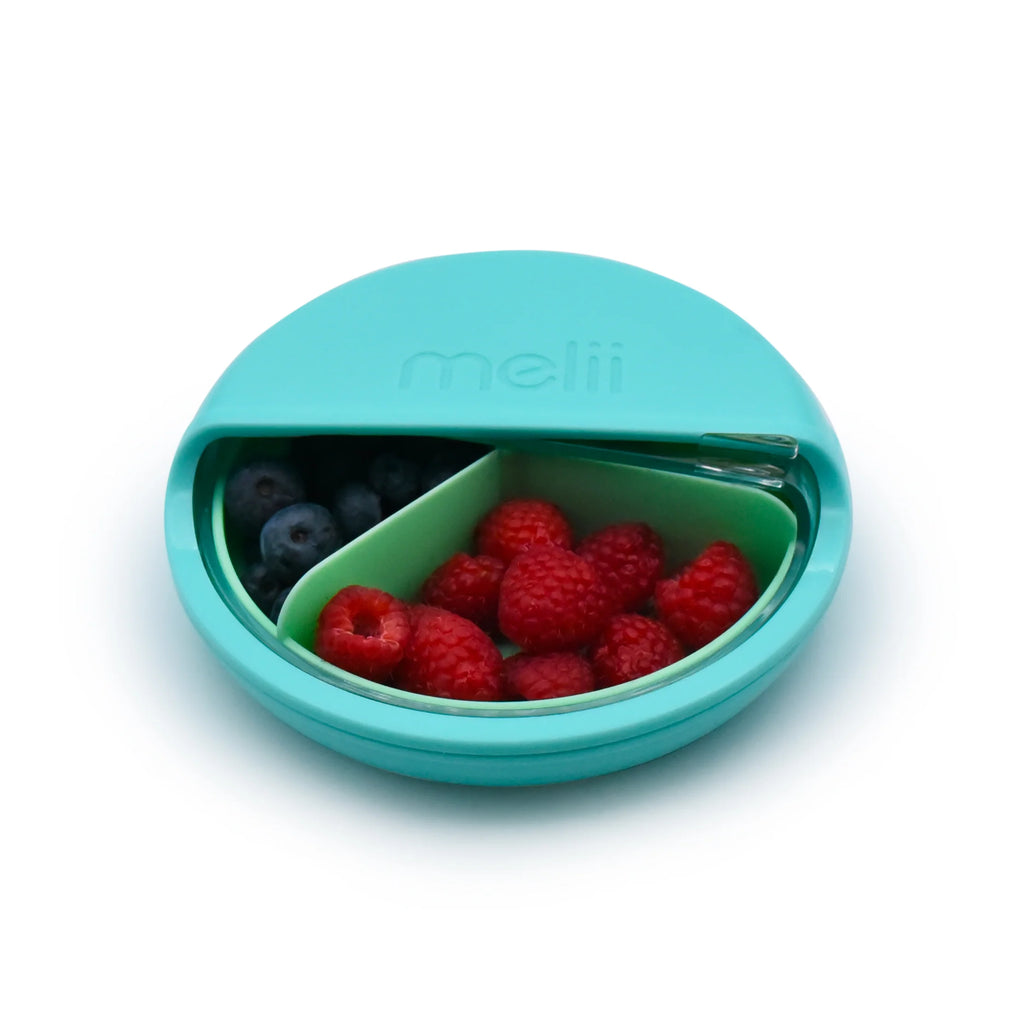 Melii Spin Snack Container (Blue & Mint)