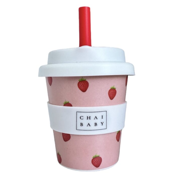 Chai Baby Reusable Babyccino Cup (Strawberry & Cream)