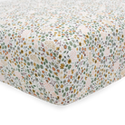 Little Unicorn Stretch Knit Fitted Cot Sheet (Pressed Petals)