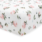 Little Unicorn Stretch Knit Fitted Cot Sheet (Watercolour Roses)