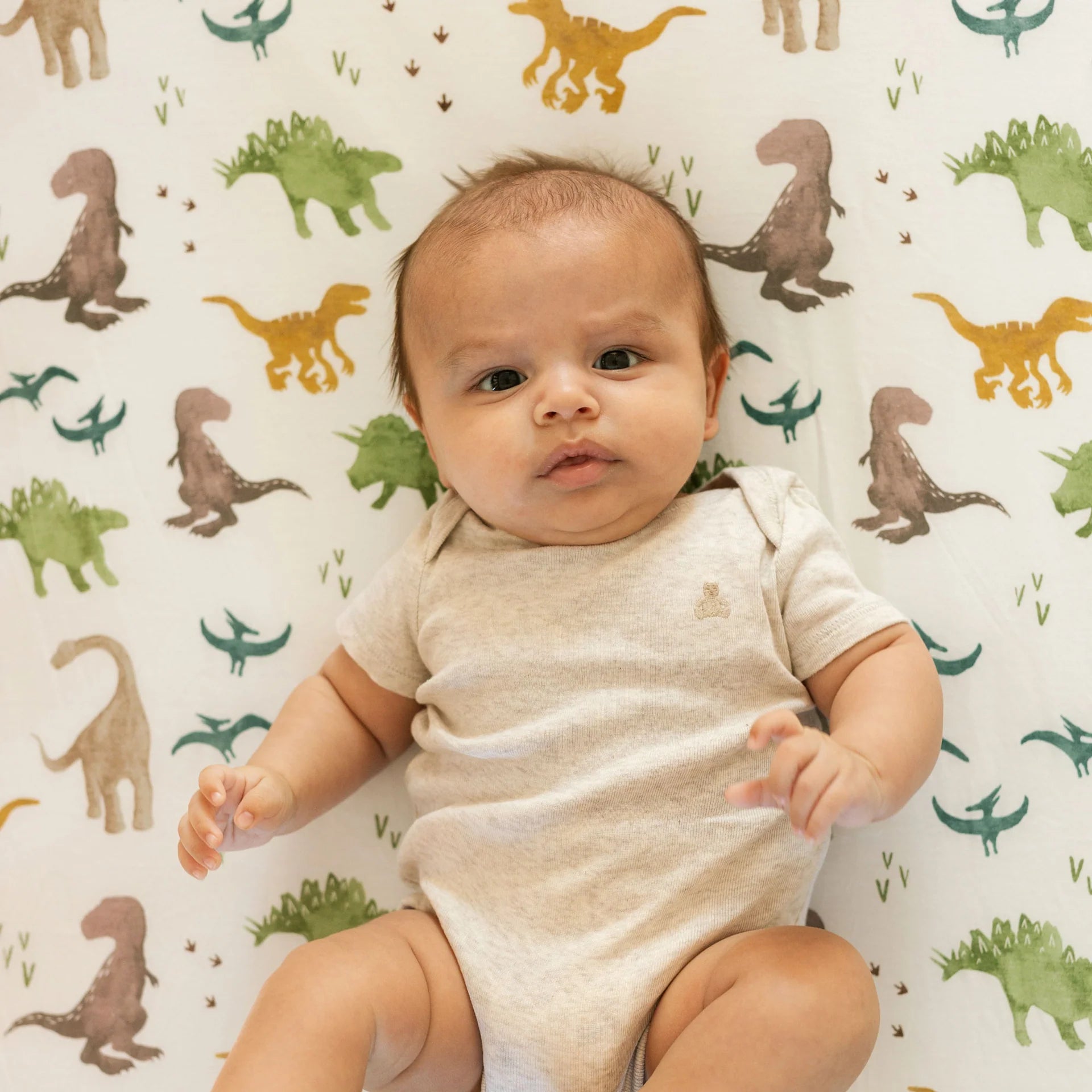 Dinosaur fitted cot sheet online